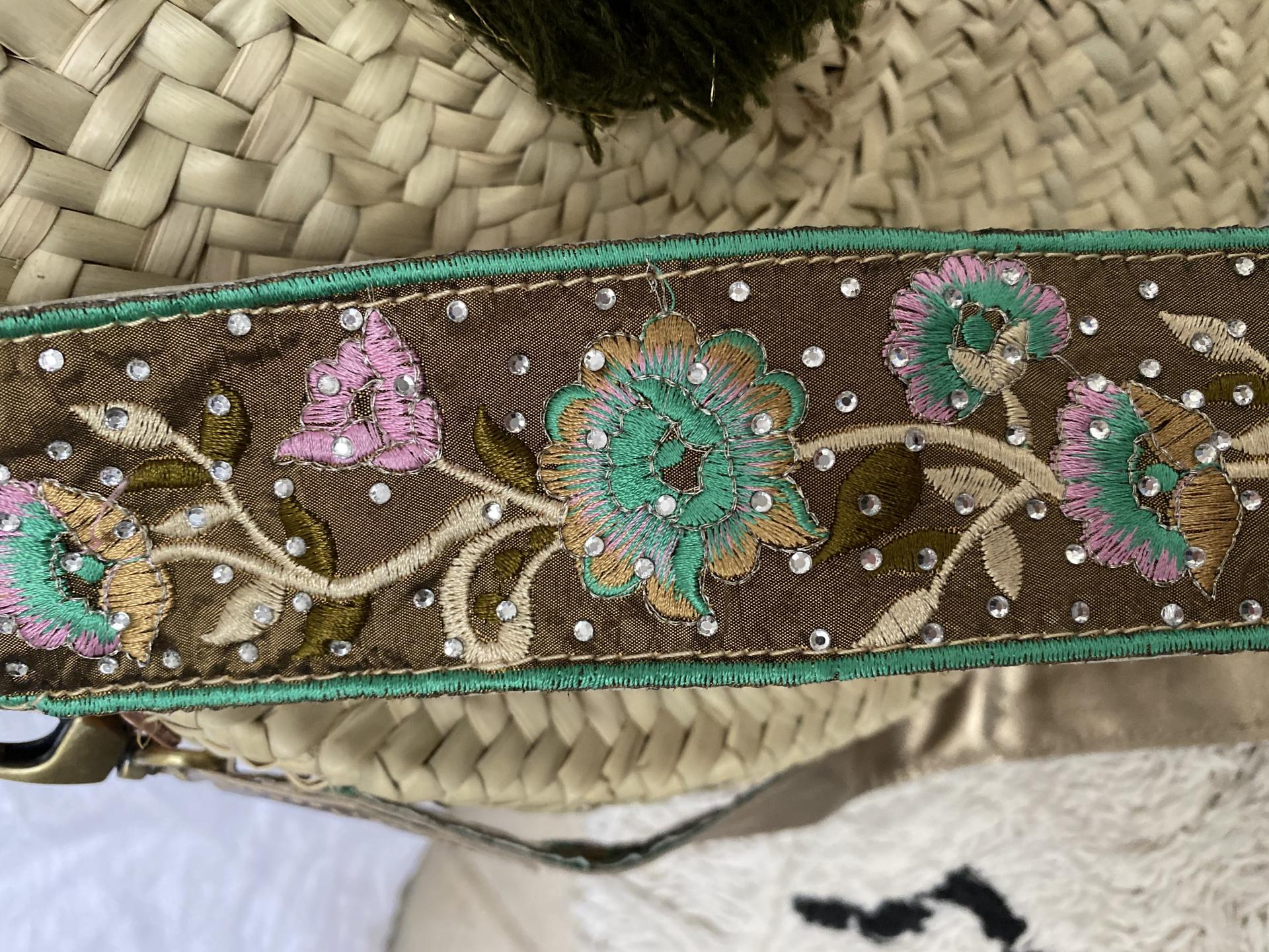 panier raphia blue mood