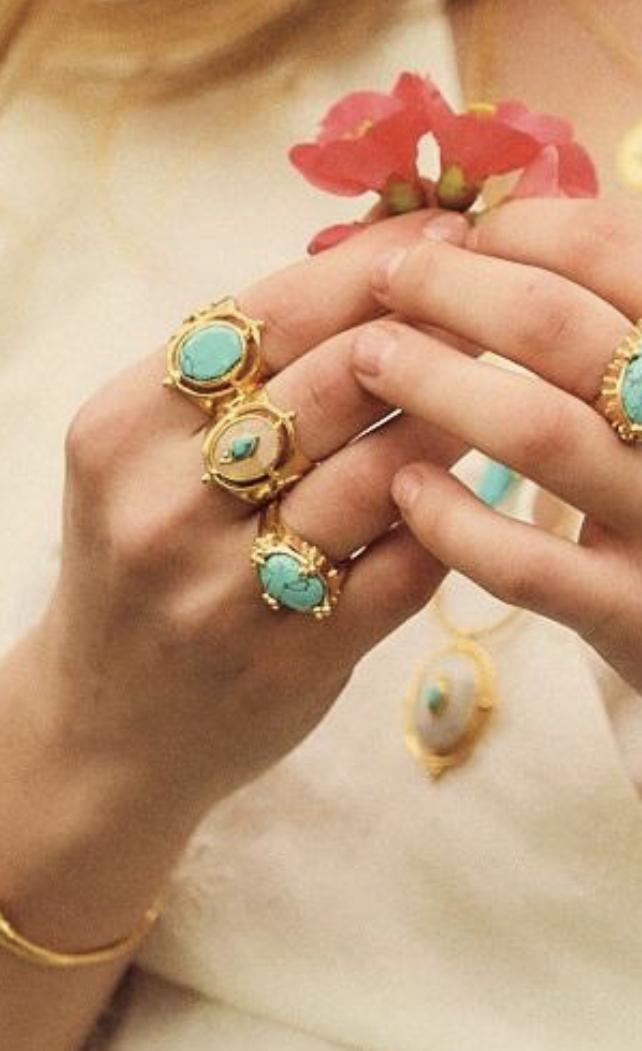 bague en turquoise
