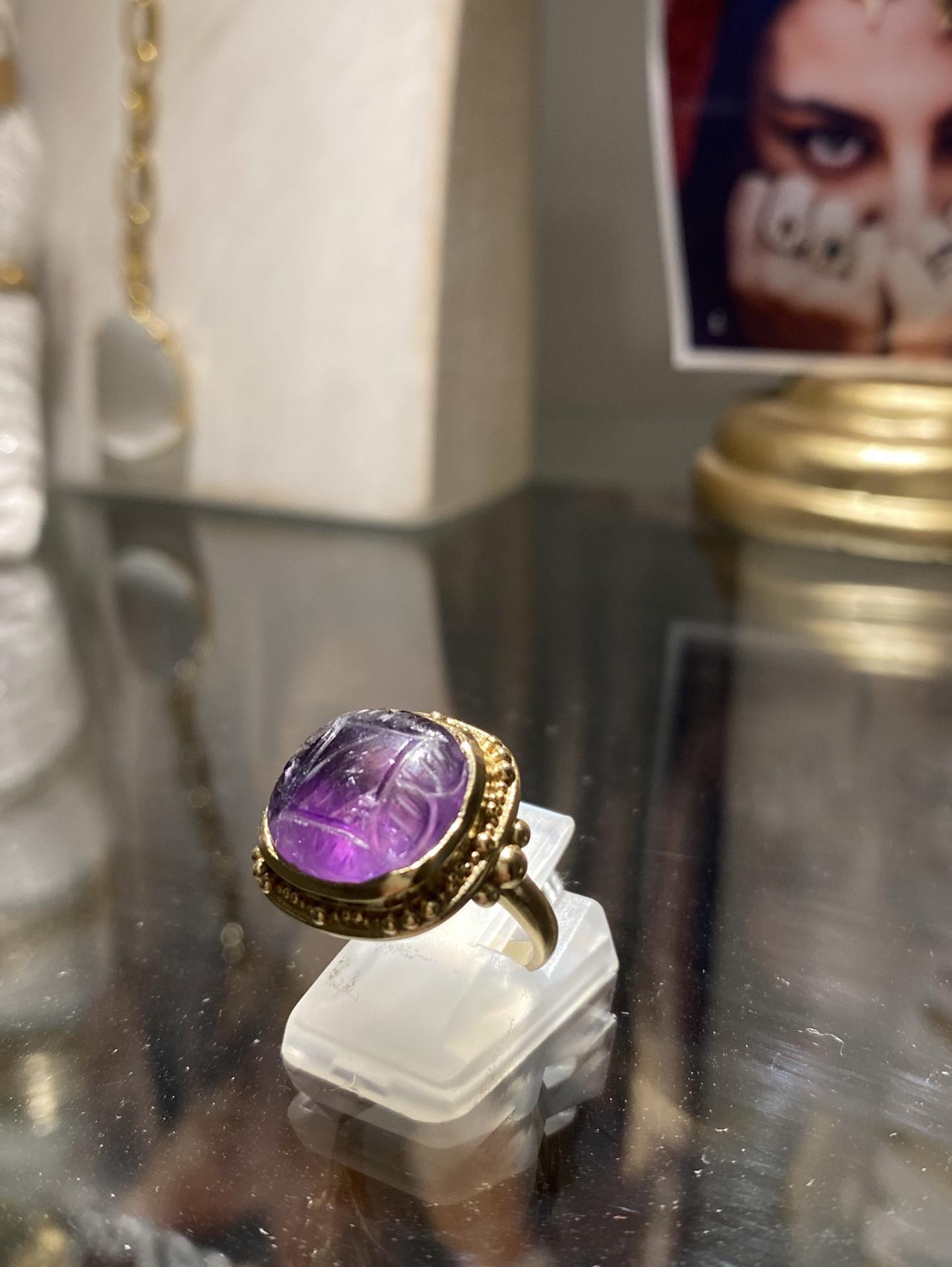 bague améthyste