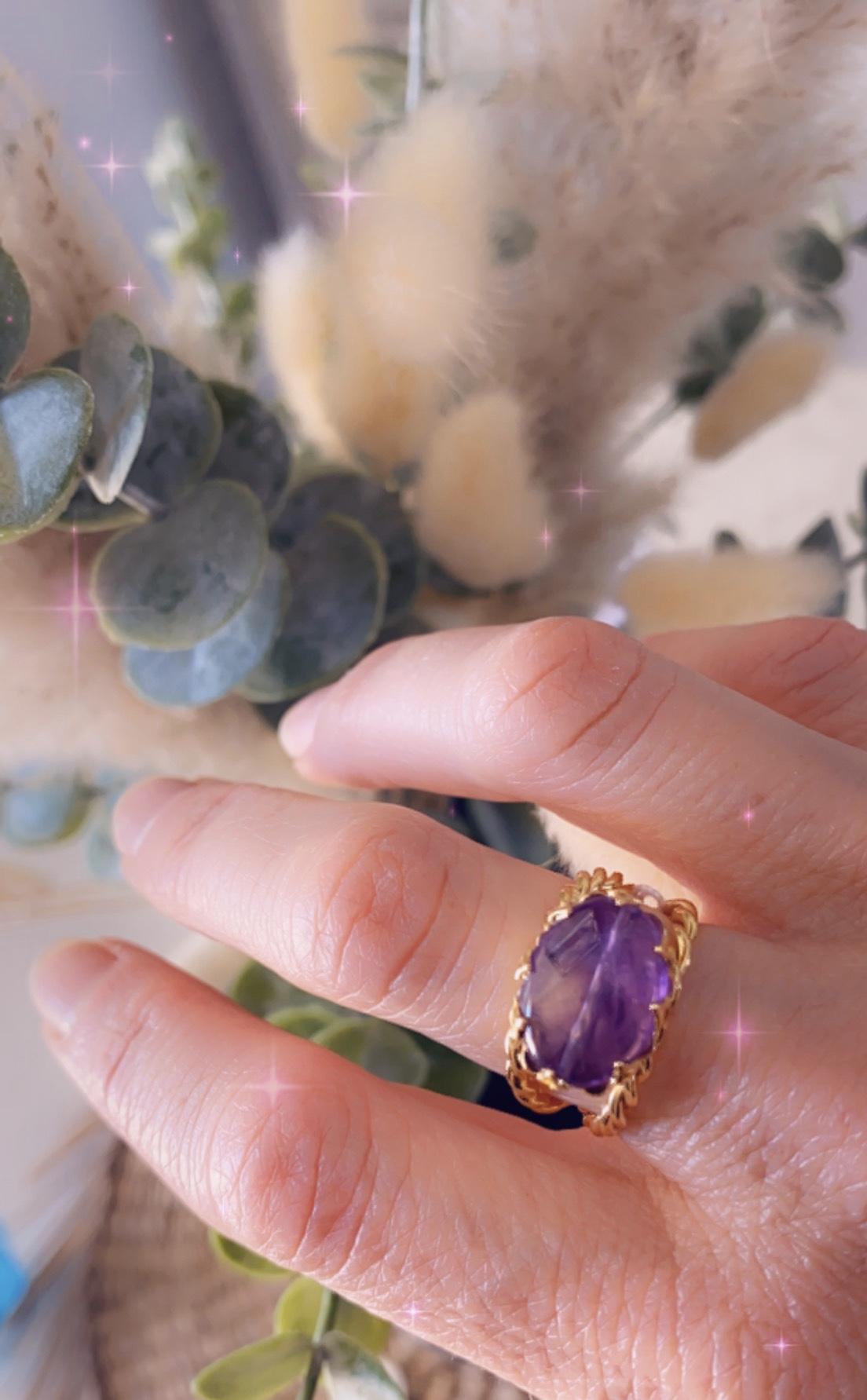bague améthyste
