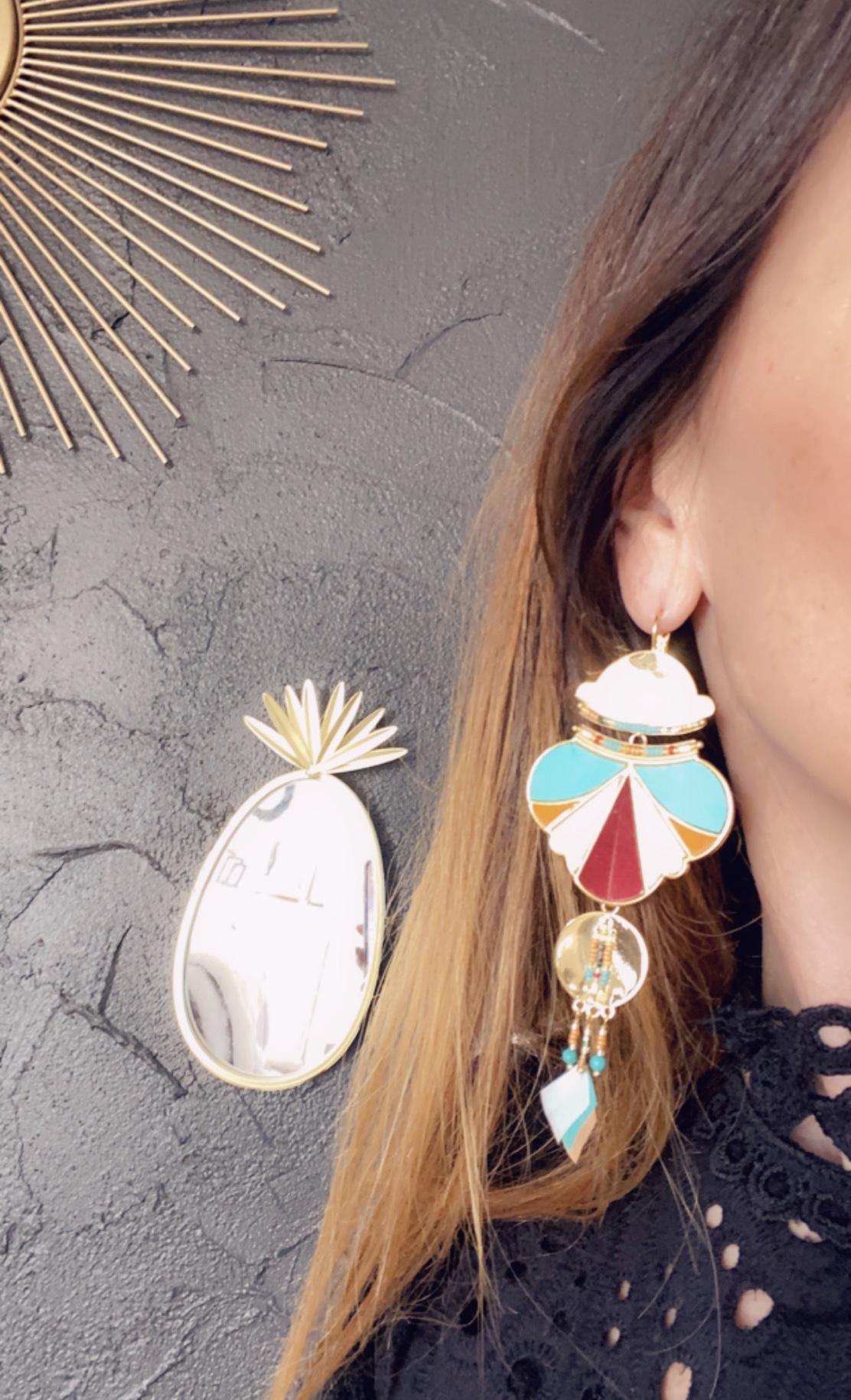 boucles d'oreilles satellite