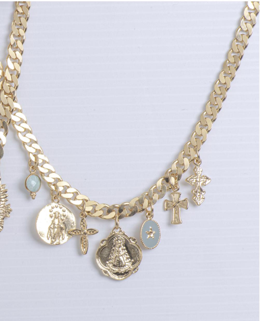 collier médailles